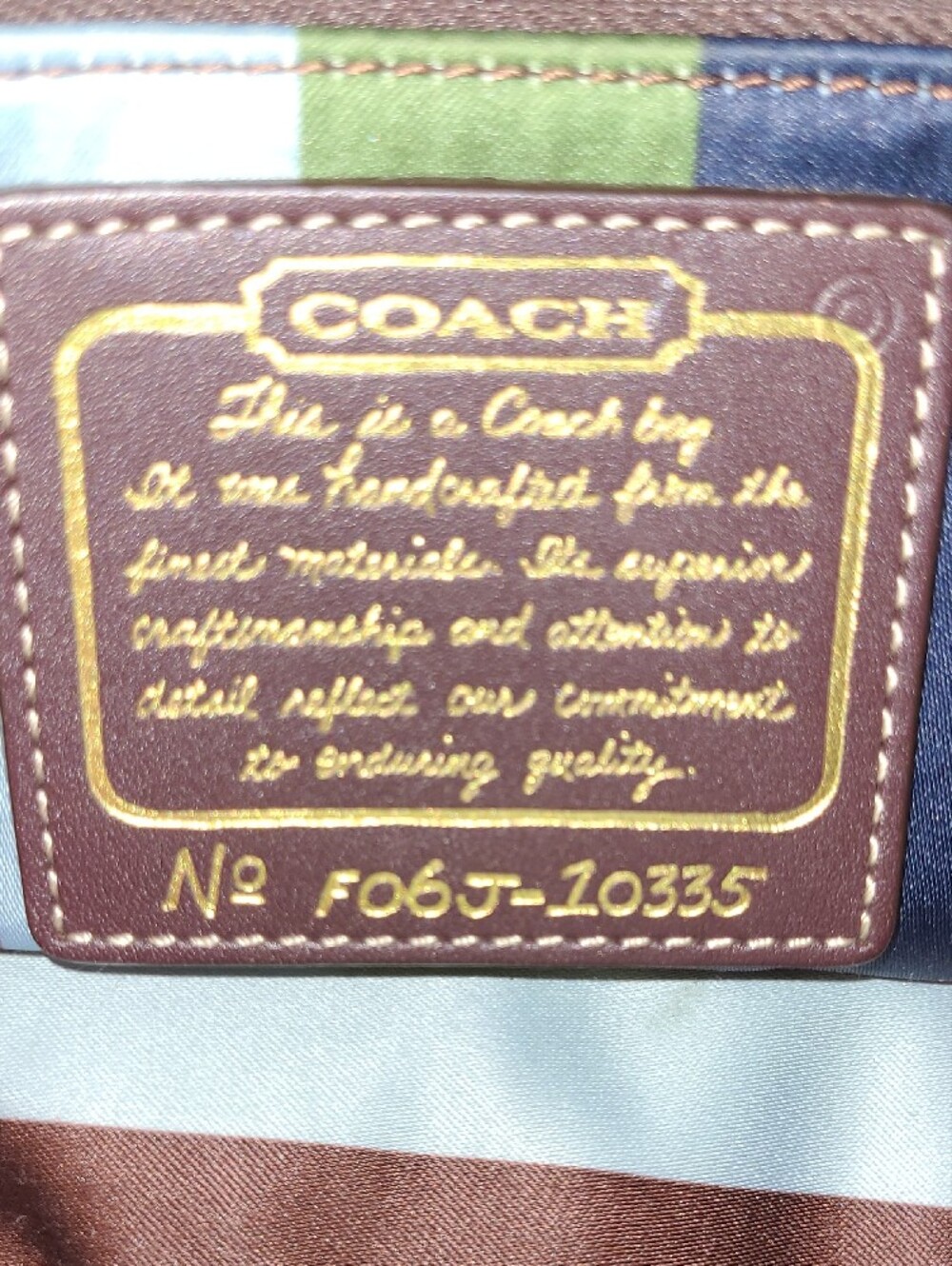 Coach Signature Legacy 65th Anniversary Shoulder Bag with Turnkock - Picture 8 of 12